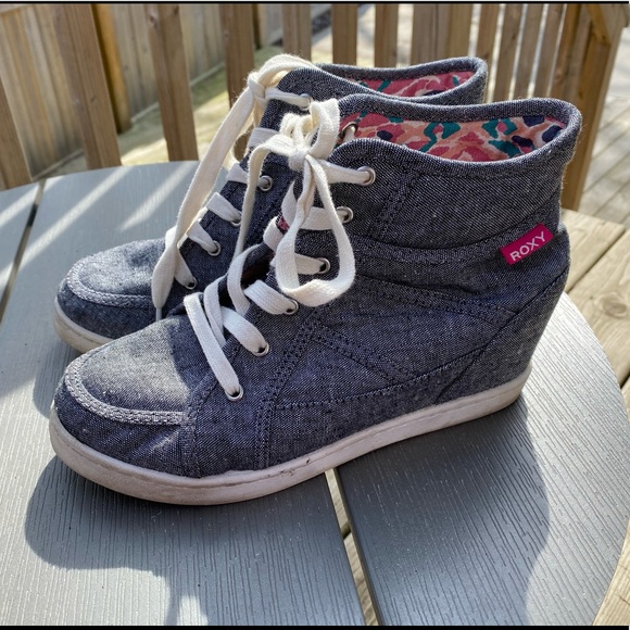 roxy high top sneakers